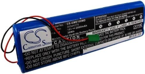 2000mAh/18V بديل للبطارية لـ GE 30344270 ، 303-442-70 Mac1100 ، Mac1200 ، Mac1500 ، Marquette Mac1000 ، Marquette Mac1100 ، Marquette Mac1200 ، Marquette Mac1500 in Saudi Arabia