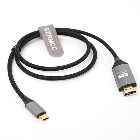 SZRMCC USB Type C to HDMI Monitor Cable 4K@60Hz لـ iPhone 15/16 Thunderbolt 4/3 MacBook iPad Pro Galaxy S/Note/Tab TV ، جهاز العرض (USB C-HDMI Male ، 95cm/3ft) in Saudi Arabia