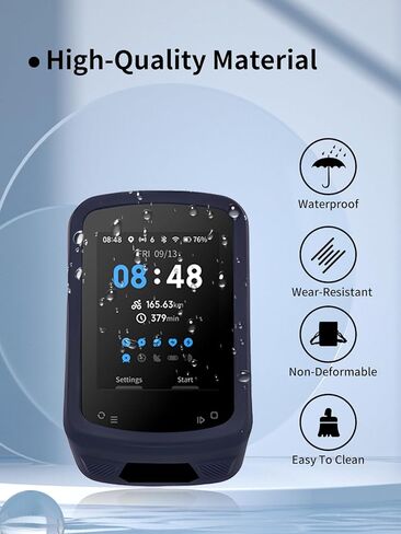 حالة MAGENE C506/C506SE/GEOID CC600 CANCLING COMPUTER ، مادة Sillence ، ممتصة الصدمات وحماية مكافحة القشرة الناعمة ، مع حامي الشاشة ، أسود. in Saudi Arabia