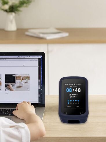 حالة MAGENE C506/C506SE/GEOID CC600 CANCLING COMPUTER ، مادة Sillence ، ممتصة الصدمات وحماية مكافحة القشرة الناعمة ، مع حامي الشاشة ، أسود. in Saudi Arabia