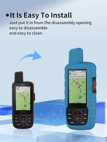 حالة Garmin GPSMAP 67i/66i ، مادة sillence ، امتصاص الصدمات وحماية مكافحة الإسقاط ، البرتقال. in Kuwait