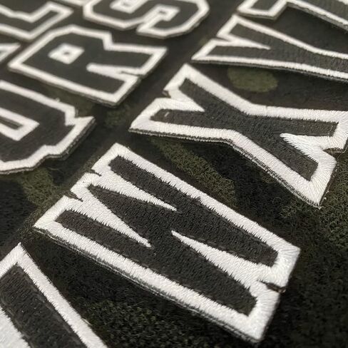 Tactical Letter Patches - Black/White in Saudi Arabia