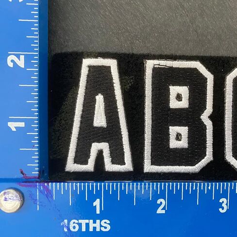 Tactical Letter Patches - Black/White in Saudi Arabia