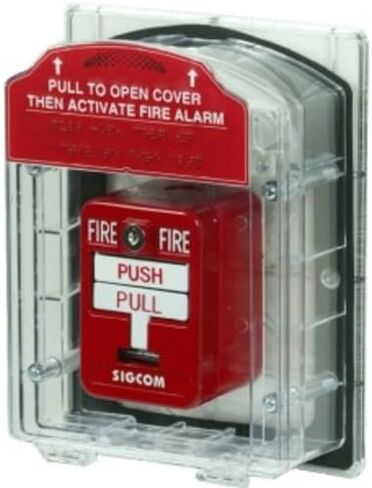 SigCom ST-FRC01 Manual Pull Station Front Cover Kit, Indoor/Outdoor Applications, Provides Protection for Manual Pull Stations, UV Stabilized Poly-Carbonate Construction, Weatherproof in Saudi Arabia