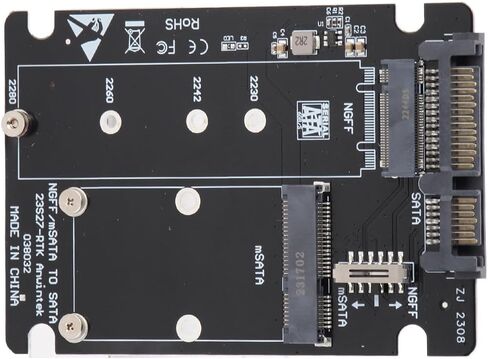 Dioche 2 في 1 M.2 NGFF & MSATA SSD إلى 3.0 بطاقة محول محول القرص الصلب لتحقيق أقصى توافق وأداء مستقر بأحجام وأنظمة متعددة in Saudi Arabia