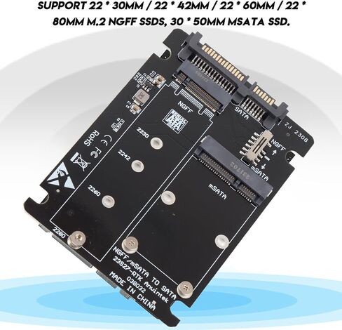 Dioche 2 في 1 M.2 NGFF & MSATA SSD إلى 3.0 بطاقة محول محول القرص الصلب لتحقيق أقصى توافق وأداء مستقر بأحجام وأنظمة متعددة in Saudi Arabia