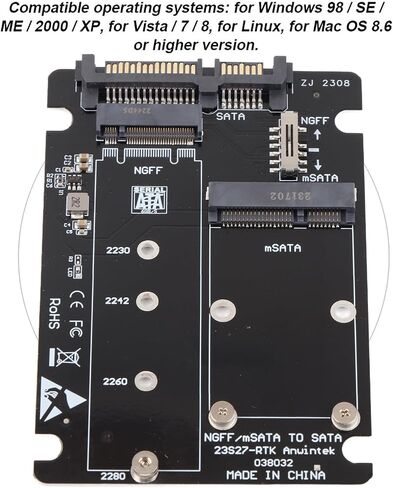 Dioche 2 في 1 M.2 NGFF & MSATA SSD إلى 3.0 بطاقة محول محول القرص الصلب لتحقيق أقصى توافق وأداء مستقر بأحجام وأنظمة متعددة in Saudi Arabia