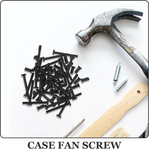 Flat Head Tapping Screws for Case Fans 60pcs Kit Long Short Screws for Pc Chassis Assembly in Saudi Arabia