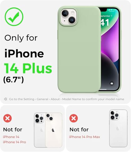 Aotesier Shockproof مصممة لحالة iPhone 14 Pro Max ، [سيليكون من الدرجة الغذائية] [حماية إسقاط عسكري] مع حالة هاتف واقية مضادة للبطانة لـ 14 Promax ، 6.7 بوصة ، شوكولاتة in Kuwait