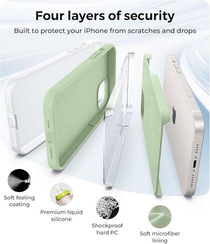 Aotesier Shockproof مصممة لحالة iPhone 14 Pro Max ، [سيليكون من الدرجة الغذائية] [حماية إسقاط عسكري] مع حالة هاتف واقية مضادة للبطانة لـ 14 Promax ، 6.7 بوصة ، شوكولاتة in Kuwait