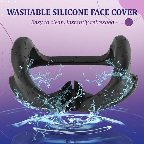Full Light Blocker for Quest Pro Silicone Facial Interface Magnetically Attaches for Quest Pro VR Face Cover Accessories Protectivecase in Saudi Arabia