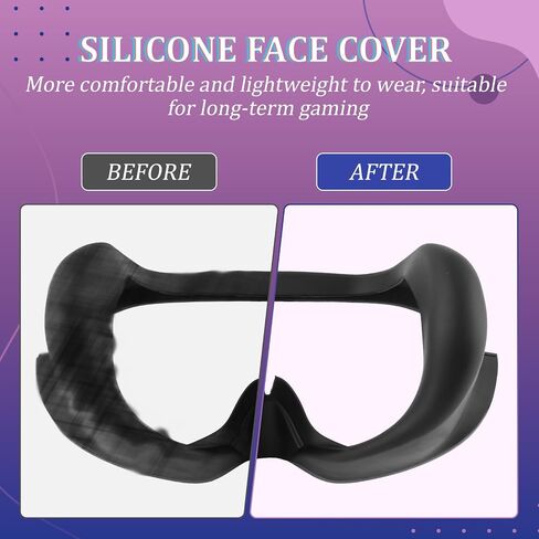 Full Light Blocker for Quest Pro Silicone Facial Interface Magnetically Attaches for Quest Pro VR Face Cover Accessories Protectivecase in Saudi Arabia