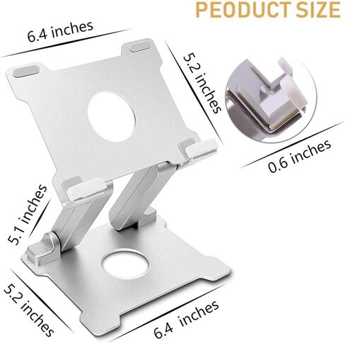 Laptop Stand Adjustable 15Inch Aluminum Tablet Stand Foldable Laptop Stand in Saudi Arabia