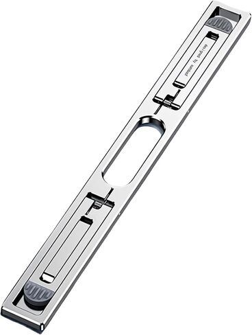 Portable Hidden Aluminum Alloy Laptop Stand, Foldable and Adjustable Laptop Riser, Light and Compact, Four-Level Height Adjustment, Ideal for Heat Dissipation and Relieving Cervical Fatigue (Grey) in Saudi Arabia