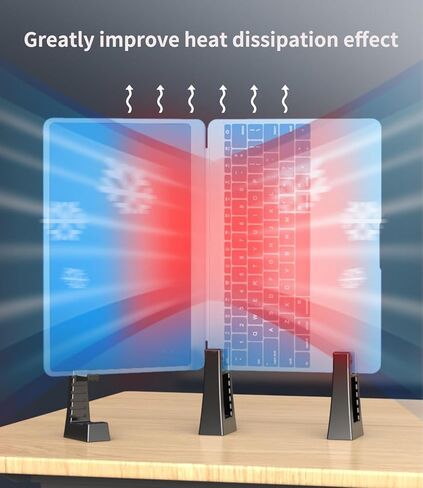 جهاز الكمبيوتر المحمول للشاشة الرأسية ، دعم الكمبيوتر المحمول المحمول ، ABS Plastic Stand لأجهزة الكمبيوتر المحمولة ، حامل أجهزة الكمبيوتر المحمولة العمودية in Kuwait