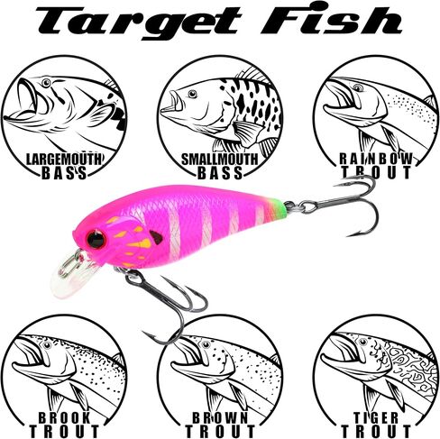 LUCKY CRAFT Fat CB BDS Magic 1.2, Crank Action Perfect Wobbling Freshwater Lake Bass Fishing Champion Bait in Saudi Arabia