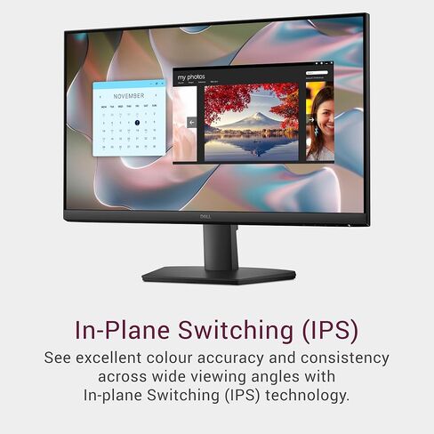 Dell 24 Monitor - SE2425HM ، Full HD (1920x1080) ، 100Hz ، IPS ، 5MS ، Vesa (100x100mm) ، HDMI ، VGA ، 3 سنوات ضمان ، أسود in Kuwait