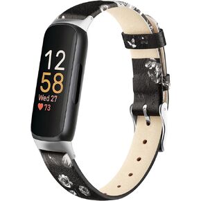 Vancle Leather Band for Fitbit Inspire 3 Bands Women Men, Genuine Leather Soft Strap for Fitbit Inspire 2/Inspire HR/Inspire in Kuwait
