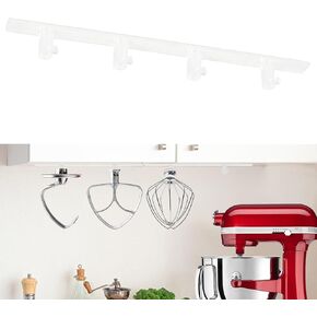 4 حزم حاملات الحزمة خلاط مرفقات متوافقة مع إكسسوارات خلاط KitchenAid ، لتخزين تنظيم مرفقات مساعدة المطبخ الخاص بك (أبيض) in Kuwait