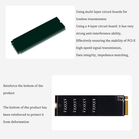 PH410 M.2 MKEY PCIE إلى 4Port PCI-E X1 بطاقة تمديد من 1 إلى 4 توسيع بطاقة الرسومات USB3.0 لسطح المكتب in Saudi Arabia