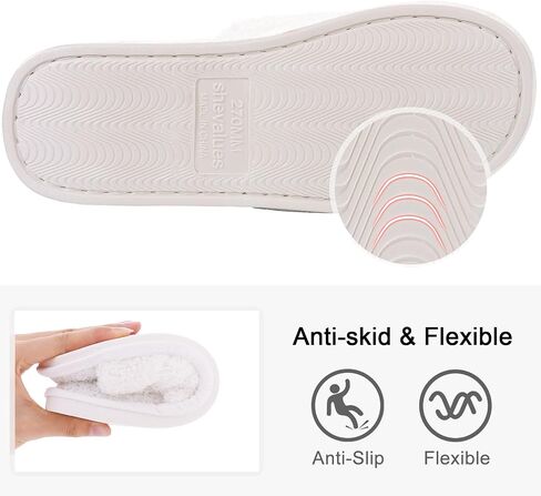 Terry Cloth Open Toe Slippers for Women Memory Foam House Shoes | Breathable Comfort for Daily Indoor Wear in Saudi Arabia