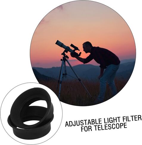 Toyvian 2PCS Telescope Moon Filter Filter Shields يقلل من الوهج للمراقبة القمرية المتوافقة مع التصميم المتين للتلسكوبات السيليسترون لتحسين حماية العين in Saudi Arabia