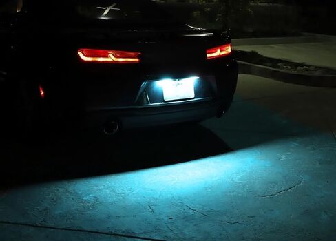 iJDMTOY OEM-Fit 3W Full LED License Plate Light Kit Compatible With 2014-up Chevy Camaro, 2013-15 Chevy Malibu, 2011-up Chevy Volt, 2016-up Chevy Cruze, 18-SMD Xenon White LED & Can-bus Error Free in Saudi Arabia