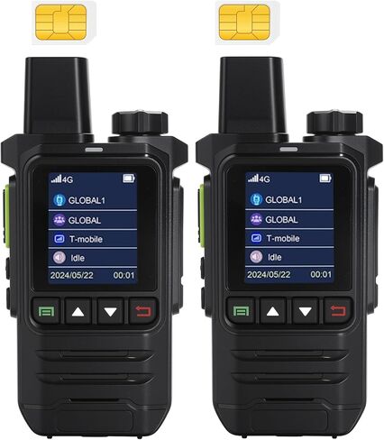 2-Pack Rapid Radios Unlimited Range with Sim Cards,Handheld POC Radio,PTT Radio Push to Talk Over Cellular Rapid Radios in Saudi Arabia
