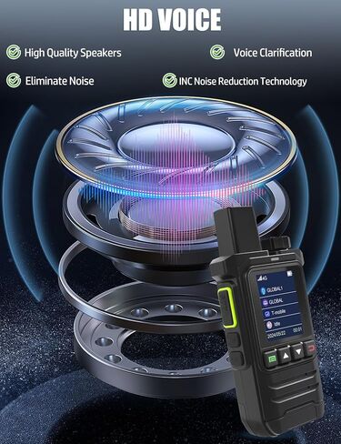 2-Pack Rapid Radios Unlimited Range with Sim Cards,Handheld POC Radio,PTT Radio Push to Talk Over Cellular Rapid Radios in Saudi Arabia
