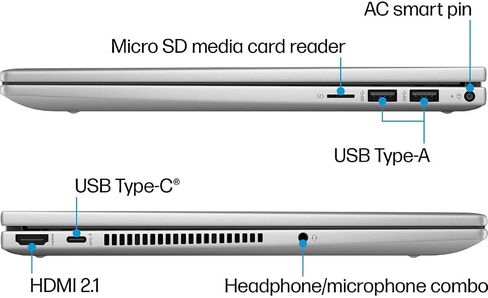 HP 2023 الكمبيوتر المحمول | الحسد X360 2 في 1 | 14 "1920 × 1080 LED-Backlit على الشاشة التي تعمل باللمس | Intel Core I7-1355U 10-Core | 16GB DDR4 | 1TB SSD | Windows 11 Pro | Backlit Keyboard-5MP IR Camera-Natural Silver in Saudi Arabia