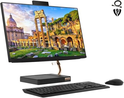Lenovo IdeaCentre 5 All-in-One 23.8" FHD Desktop, Intel Core i5-10400T Processor, 64GB RAM 2TB PCIe SSD, Webcam, HDMI, Wi-Fi 6, Bluetooth 5.0, Wireless Keyboard & Mouse, Windows 10 pro, Black in Saudi Arabia
