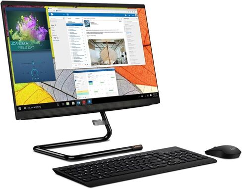 Lenovo IdeaCentre 3 24IMB05 Aio Touch | 23.8 "1920x1080 FHD | Core I3-10100T - 256GB SSD HARD DRIVE - 8GB RAM | 4 CORES @ 3.8 GHz Win 10 Home Black in Saudi Arabia