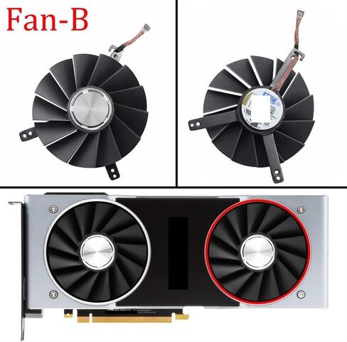 Vidoe Card Fan Compatible with RTX 2080 2080Ti Founders Edition 85MM DAPA0815B2UP001 DAPA0815B2UP004 GPU Cooling Fan(Fan - B) in Saudi Arabia