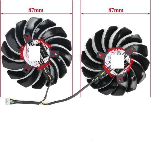 متوافق مع GTX 1660 1660TI RTX 2060 XS مروحة بطاقة الفيديو 87 مم PLD09210S12HH RTX2060 GTX1660 GTX1600TI GPU مروحة in Saudi Arabia