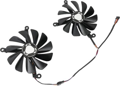 RX5700XT CARD CARD FAN متوافقة مع RX 5700 XT 8GB THICC II ULTRA 95MM CF1010U12S مروحة تبريد الرسومات in Saudi Arabia