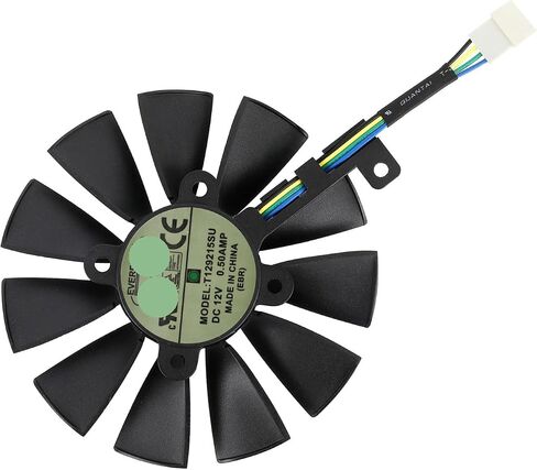 87MM T129215SU 6Pin GTX1060 Video Card Fan Replacement Compatible with GTX 1060 OC 1080 1070 1080Ti RX 480 Video Card Fan Cooler(Fan - B) in Saudi Arabia