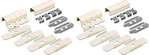 Legrand Wiremold 500 Series Metal Raceway Accessory Pack, Ivory 1 Pack | Extend Permanent Power, Durable Steel, Screw Installation, Paintable, Customizable Cut to Size, Surface Mount in Kuwait