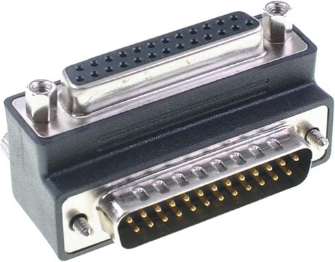 Oiyagai DB25 Right Angle Male to Female Cable Adapter 90 Degree Connector in Saudi Arabia