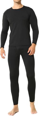 ملابس داخلية حرارية ViCherub للرجال مبطنة بالصوف طويل من Johns Thermals من الأعلى والأسفل مجموعة طبقة أساسية للطقس البارد in Kuwait