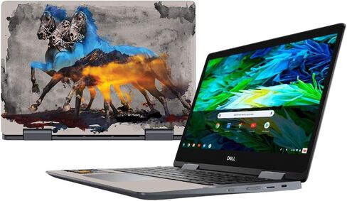 Mayyskins Skin متوافق مع Dell Inspiron Chromebook 14 "(2018) - الخيول الجبلية | غلاف ملفات فينيل ودائم وفريدة من نوعها in Kuwait
