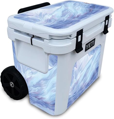 بريق لامع بريق بارد متوافق مع yeti roadie 32 برودة بعجلات - وهمية - قسط 3M فينيل الواقي غلاف ملصق الغلاف - من السهل تطبيق | مصنوع في الولايات المتحدة الأمريكية من قبل Mayyskins in Kuwait