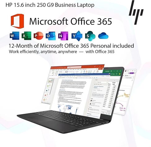 جهاز كمبيوتر محمول جديد لشركة HP Business Business مع Microsoft Office 365 ، معالج Intel Core I5-1235U 10-core ، 15.6 بوصة LED ، وذاكرة وصول عشوائي 32 جيجابايت ، 1 تيرابايت SSD ، Ethernet RJ-45 ، قارئ بطاقة SD ، Wi-Fi 6 ، Windows 11 Pro ، Wowpc USB in Kuwait