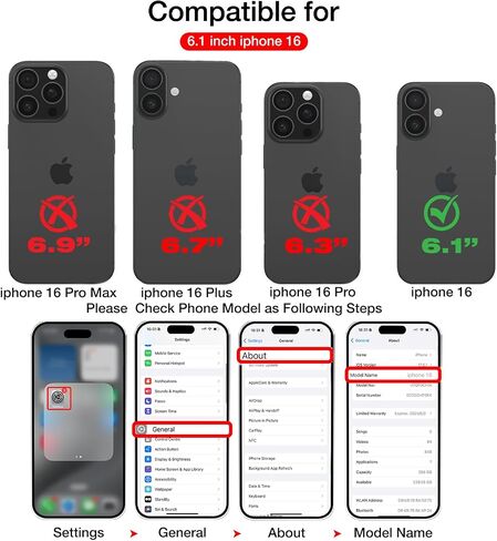 لحالة محفظة IPhone 16 الجلدية ، متوافقة مع Magsafe ، 2 في 1 حامل البطاقة المغناطيسي القابل للفصل ، RFID حظر فتحات الائتمان الائتمان القضية للرجال ، براون in Kuwait