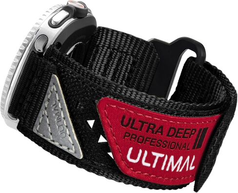 ULTIMAL Band Compatible with Samsung Galaxy Watch8 40/44mm, watch 8 Classic 46mm for Men Women,Nylon Sport Breathable Replacement Strap,Black USA Flag in Saudi Arabia