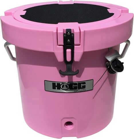 Hogg 20 Quart Round Round Doated Portable Cooler Bucket ، 24 يمكن سعة ، ومقبض سهلة الحمل in Kuwait