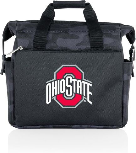 Picnic TIME NCAA Ohio State Buckeyes On The Go Lunch Bag Cooler, Soft Cooler Lunch Box, Insulated Lunch Bag, (Black Camo) in Saudi Arabia
