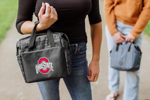 Picnic TIME NCAA Ohio State Buckeyes On The Go Lunch Bag Cooler, Soft Cooler Lunch Box, Insulated Lunch Bag, (Black Camo) in Saudi Arabia