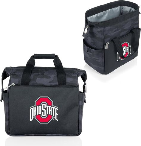 Picnic TIME NCAA Ohio State Buckeyes On The Go Lunch Bag Cooler, Soft Cooler Lunch Box, Insulated Lunch Bag, (Black Camo) in Saudi Arabia