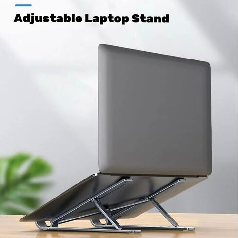 حامل كمبيوتر محمول محمول ، ارتفاع قابل للتعديل ، تصميم تبريد ، متوافق مع الكمبيوتر المحمول والكمبيوتر اللوحي in Kuwait
