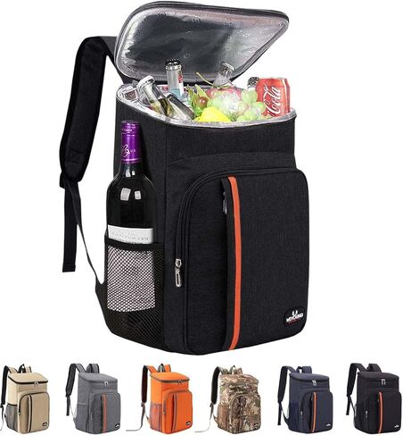 Camping Cooler Backpack 25 Cans, Leak Proof Insulated Thermal Bag, Beach Travel Picnic Lunch Backpack for Men Women in Saudi Arabia